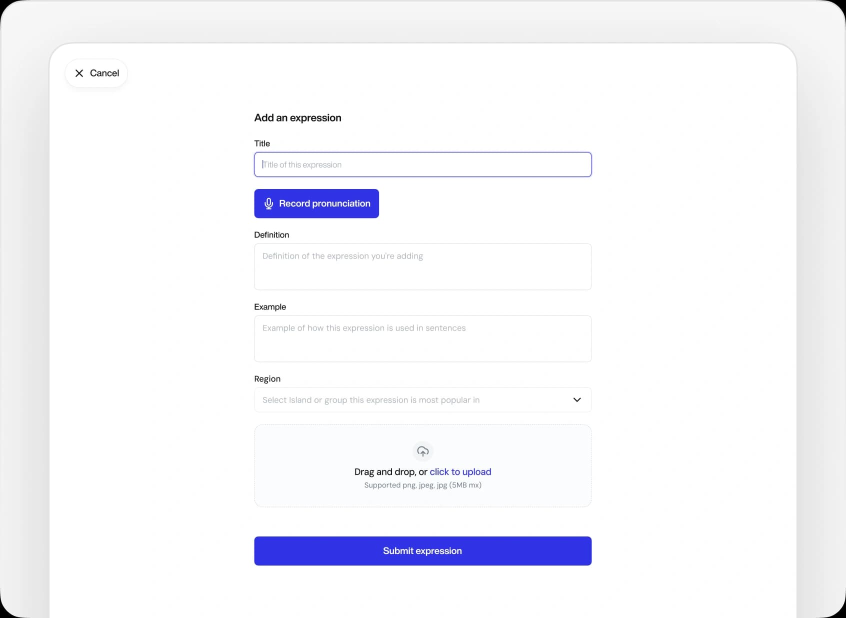 Redesigned Kriolish platform, screen 6 of 6